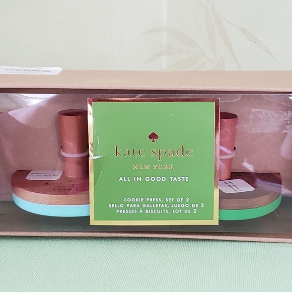 KATE SPADE ALL IN GOOD TASTE ONE SMART COOKIE COOKIE PRESS SET:NIB - Picture 5 of 12